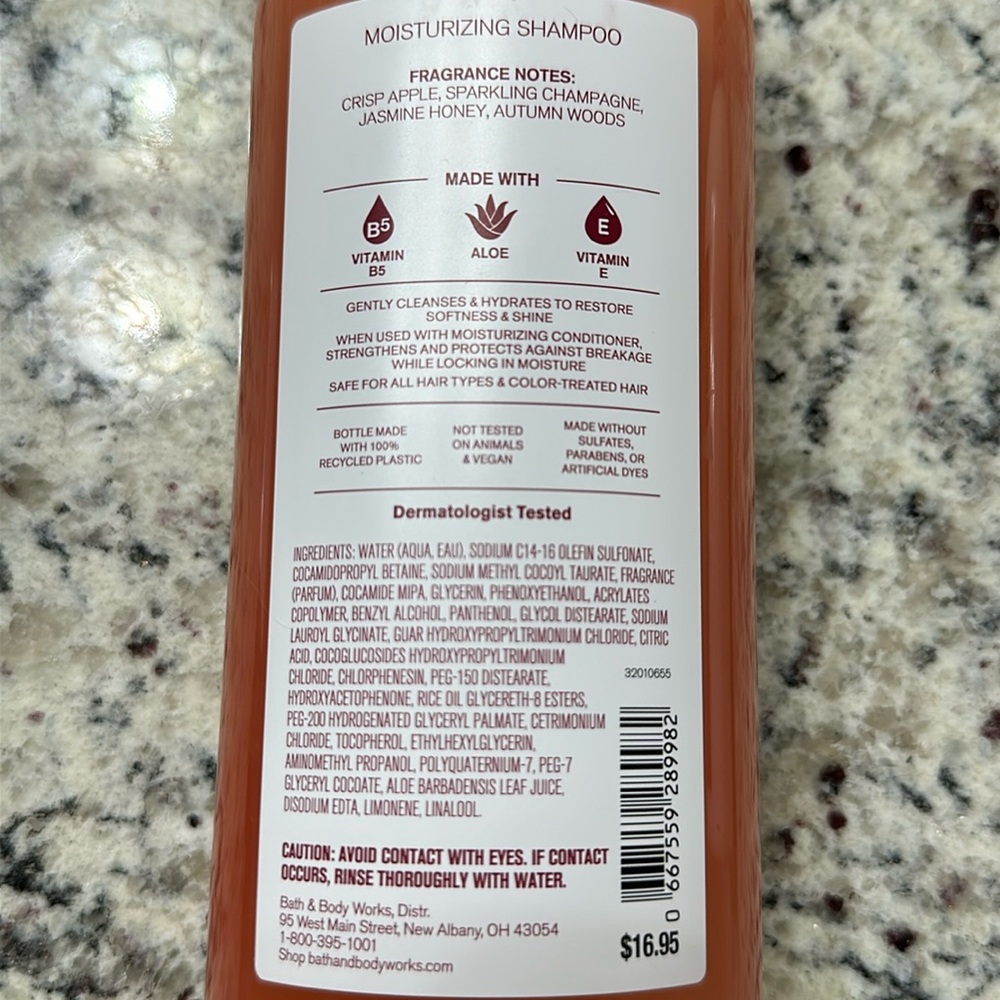Bath & Body Works ‘Champagne Apple & Honey’ Shampoo Conditioner Set 16 oz each - Picture 4 of 6